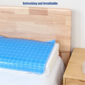 Gel Pillow Cooling Mat Cooling Gel Pad for Bed Pillow Summer Cushion Soft Flexible Foldable Pillow Mat for Sleeping