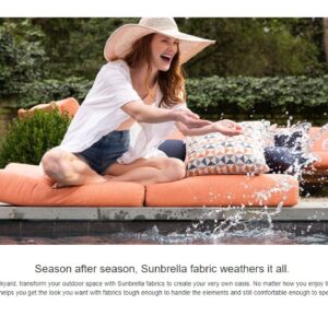 Naturesroom Sunbrella Patio Cushions - 20.5" W x 49" L x 2" T, Outdoor Adirondack Chair Cushion with Comfort, Style & Durability Designed for Outdoor Living - Made in The USA