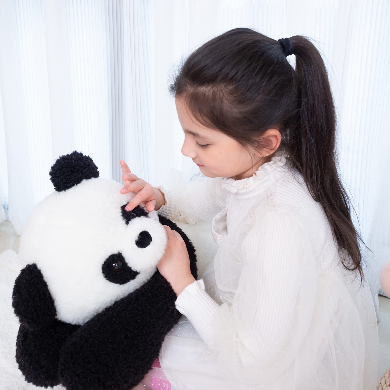 Somao Giant Panda Bear Stuffed Animal Plush Toy Cute Large Panda Soft Hugging Pillow for Kids Girlfriend Sleeping Cushion Gift (80cm/31.4inch) …