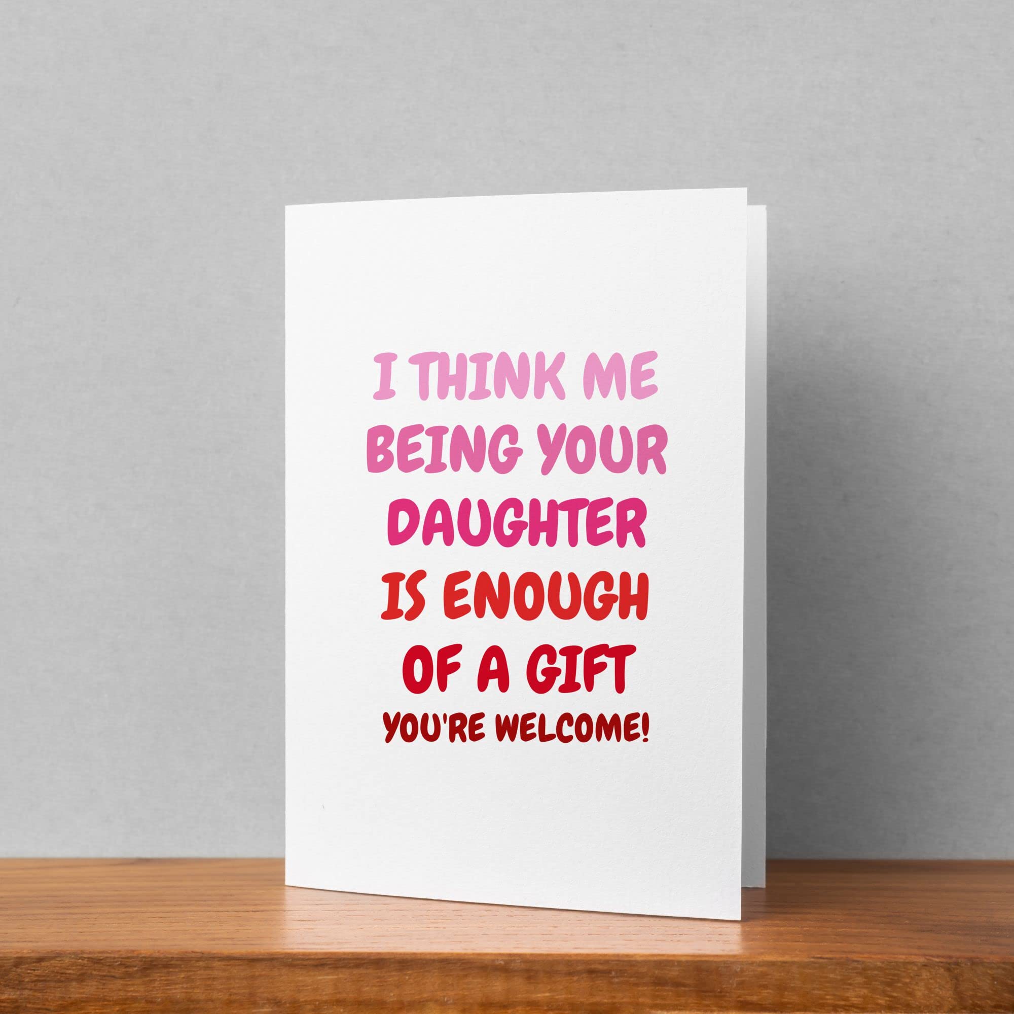 Funny Mother's Day Card For Mom, Sarcastic Gift From Daughter, Unique Birthday Gift Ideas, Card For Mother From Child, Being Your Daughter Is Enough Of A Gift, Best Mom, Novelty Gifts 2023