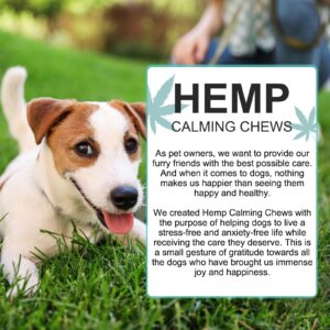 Oimmal Hemp Calming Chews for Dogs, Dog Anxiety Relief Calming Treats, Dog Calming Treats for Separation, Barking, Stress Relief, Thunderstorms, Calming Dog Treats Calming Aid (Duck 150chews)