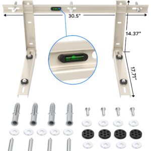 Toutgood Outdoor Mini Split Wall Mounting Bracket, Heavy-Duty Wall Bracket for 7000 Btu to 12000 Btu Ductless Mini Split Air Conditioner AC Heat Pump Systems , Max 400 Lb Capacity