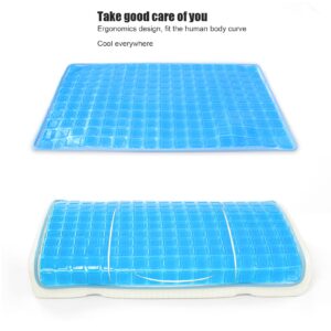 Gel Pillow Cooling Mat Cooling Gel Pad for Bed Pillow Summer Cushion Soft Flexible Foldable Pillow Mat for Sleeping