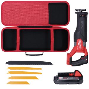 Khanka Hard Case Replacement for Milwaukee M18 Fuel Sawzall Brushless Cordless Reciprocating Saw 2821-20, Case Only