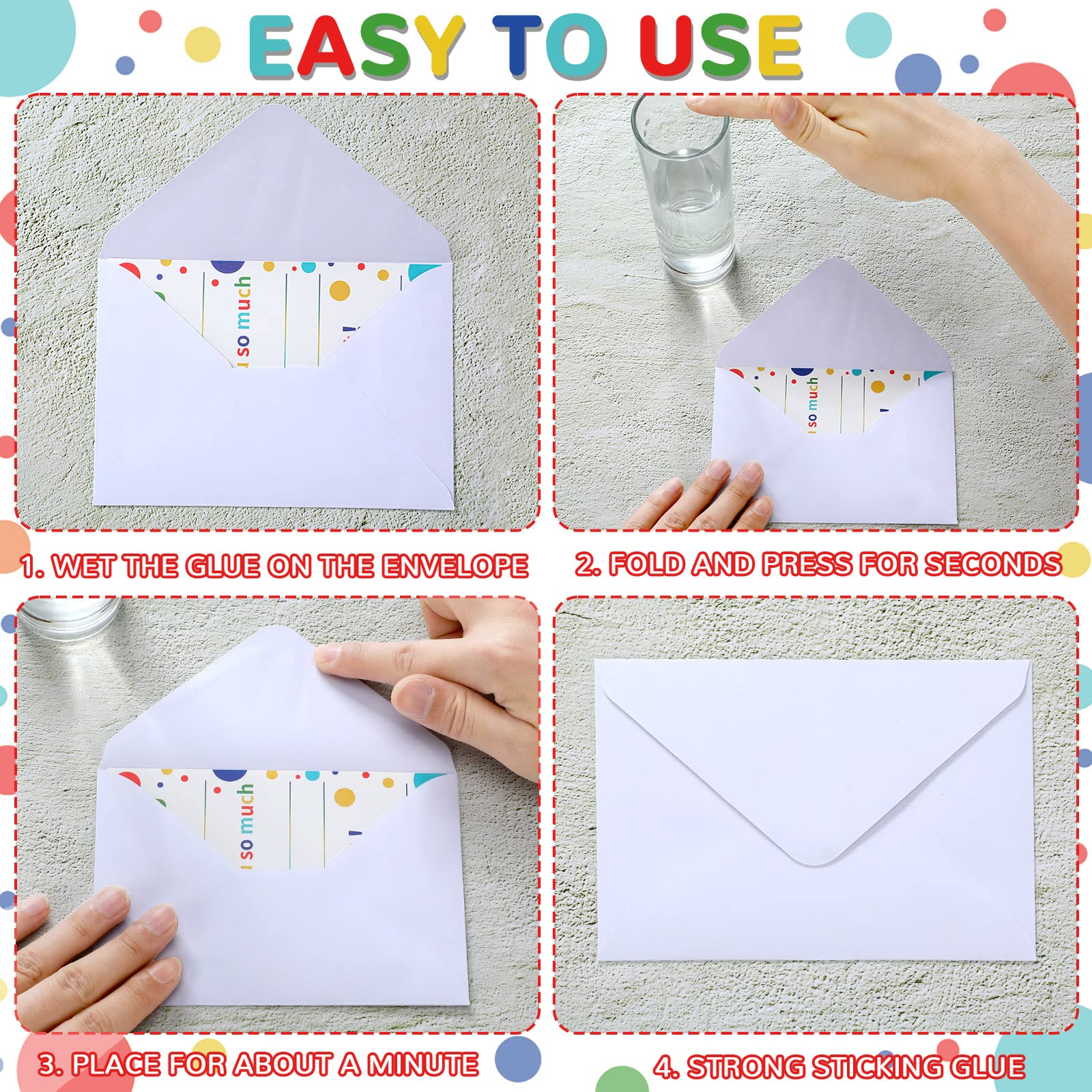 Sherr 200 Pcs Kids Thank You Card with Envelopes Fill in the Blank Rainbow Thank You Notes Birthday Postcard Colorful Dot Cardstock Confetti Appreciation Greeting Gift for Boy Girl Graduation