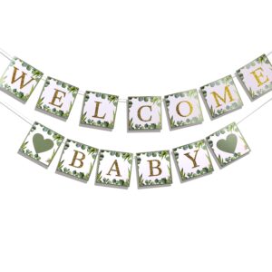 luckylibra Welcome Baby Banners Baby Shower Decorations