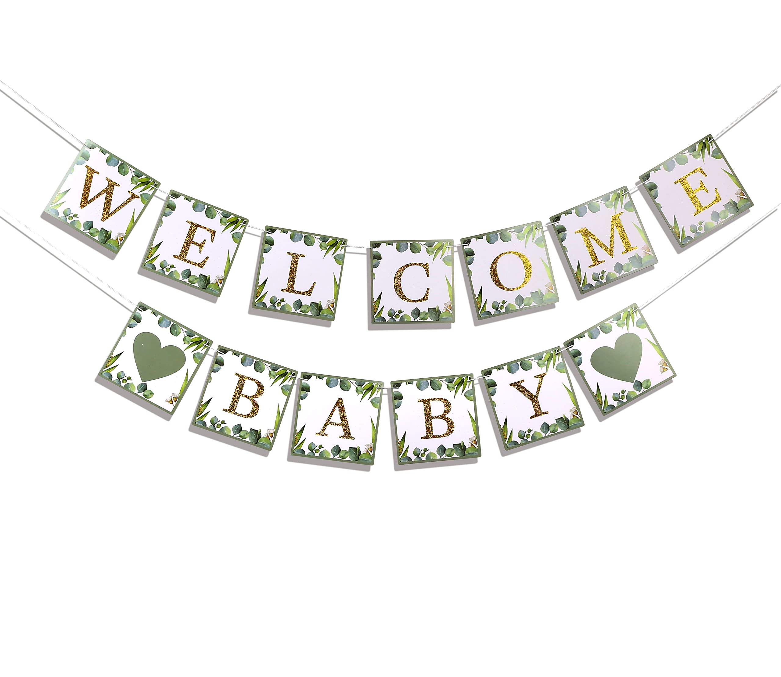 luckylibra Welcome Baby Banners Baby Shower Decorations