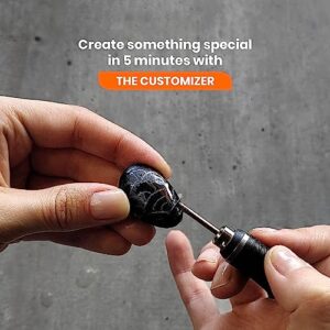 Culiau's Customizer Engraving Pen: Ultimate Cordless Portable for Artists & DIYers - Engrave 50+ Surfaces - Beginner Friendly - Rechargeable - Free 30 Bits & Mastery Guide