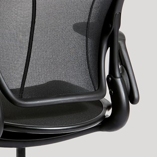 World One Ergonomic Desk Chair for Home Office, Height Adjustable Rolling Chairs for Desks, Black Mesh Office Chair with Built in Lumbar Support, Office Task Chair for Men Women…