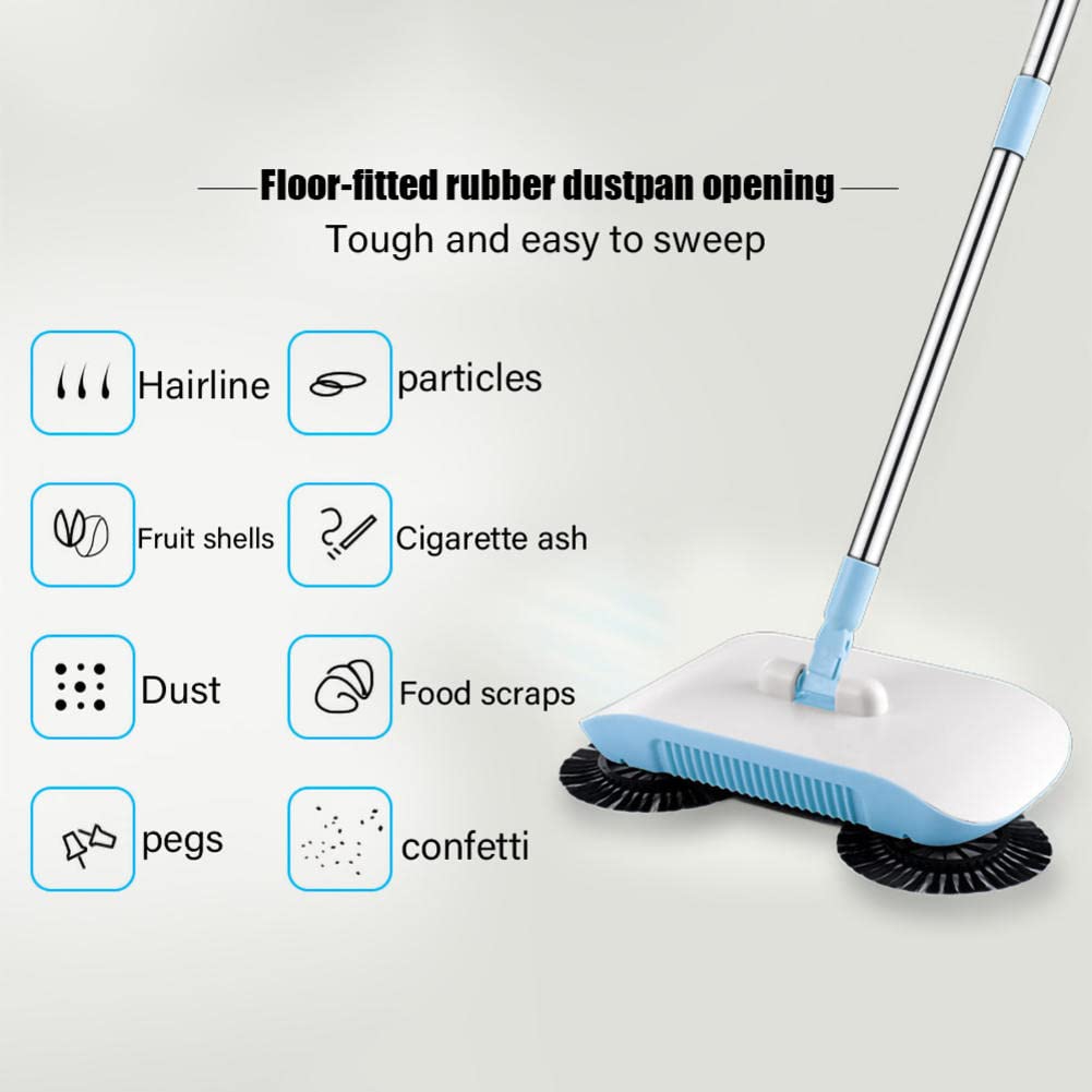 FEMUN,Broom and Dustpan,Broom and Dustpan Set,Broom with Dustpan Combo Set,Broom/mop/dust pan 3 in 1,Sweeping and Mopping in one,Hand Sweepers - Suitable for Home, Office, Hall, Outdoor