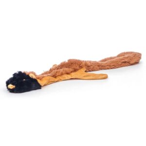 jeffers thinnies unstuffed dog chew toy | 21 inches | without squeakers | chipmunk