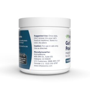 AnimalBiome Cat Prebiotic Gut Cleanse Powder to Support a Healthy Gut - KittyBiome