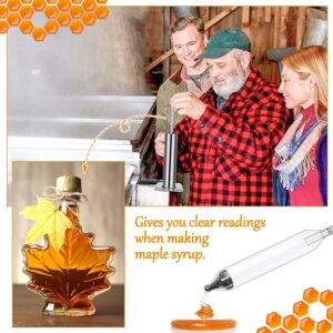 JUYRLE Maple Syrup Hydrometer Kit - Stainless Steel Test Cup, Baume and Brix Scale, Cleaning Brush, Maple Syrup Density Kit for Accurate Measurements of Sugar Content and Quality