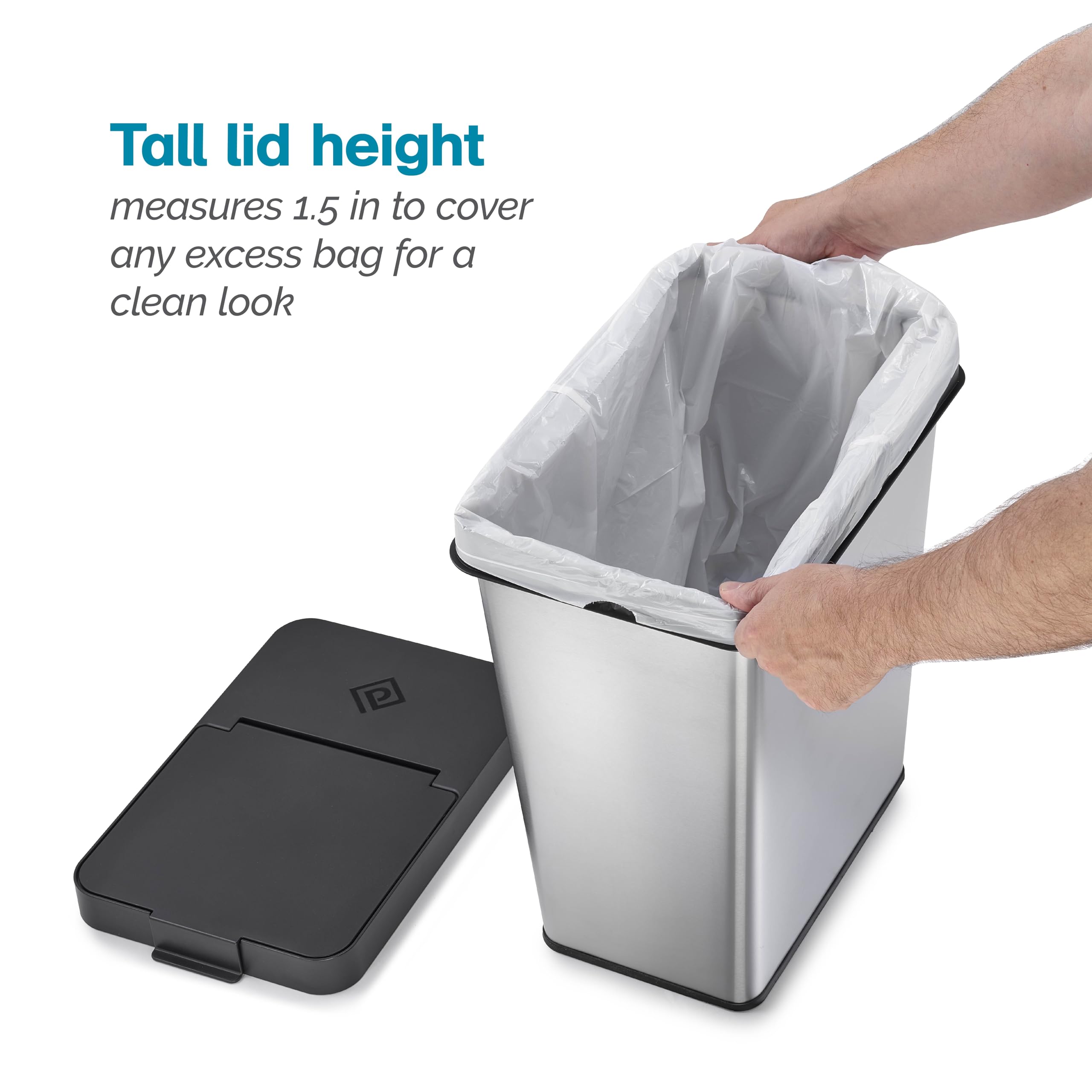 Polder 6-Gallon Waste Bin with Removable Lid