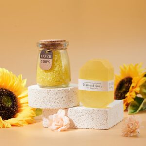 Get Well Soon Gifts for Women, Sunflower Gifts Care Pacakge with Sunshine Tumbler and Luxury Blanket Thinking of You Relaxing Spa Gifts for Mom Sister Grandma