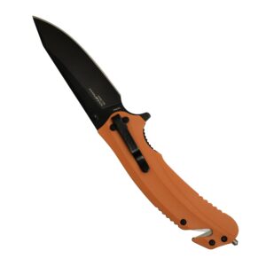 Kershaw Barricade (8650) Orange Multifunction Rescue Pocket Knife Bundle Appa Folding Tactical Pocket Knife