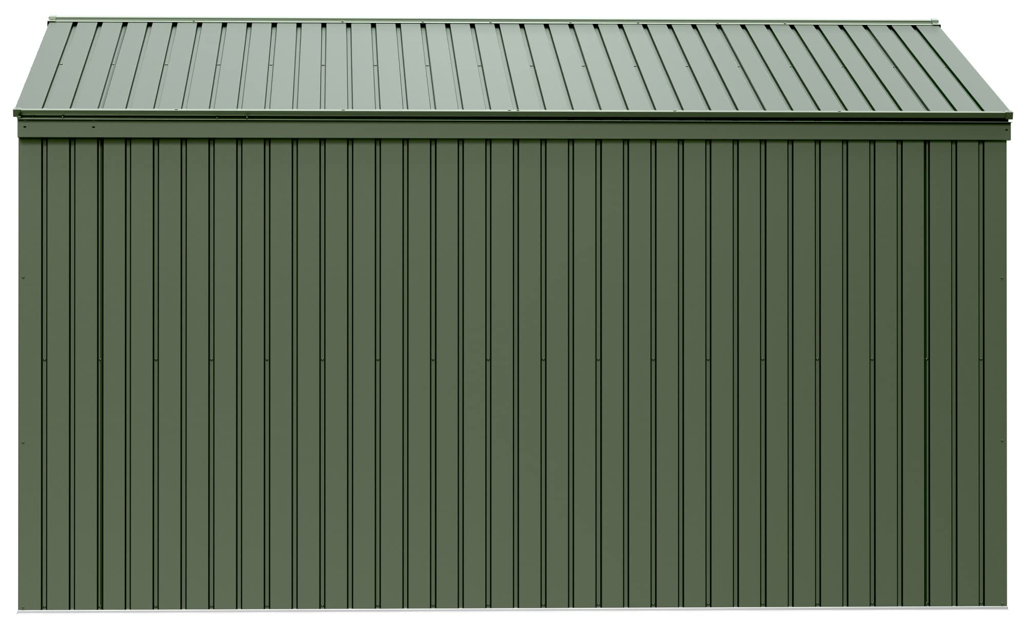 Scotts 10' x 12' Outdoor Lockable Water-Resistant Steel Storage Shed Building with Tool Hanger and Gable Roof, Green