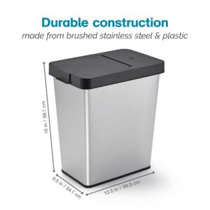 Polder 6-Gallon Waste Bin with Removable Lid