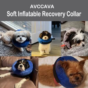 Dog Cone Collar for Small Medium Large Dogs After Surgery, Inflatable Dog Neck Donut Collar, Adjustable Dog Cone, E-Collar for Dogs Recovery, Soft Dog Cones Alternative, Protective Pet Cones for Dogs