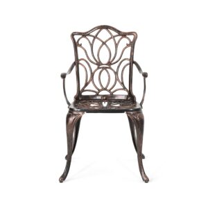 Christopher Knight Home 318132 Tucson Dining Chair, Black Copper