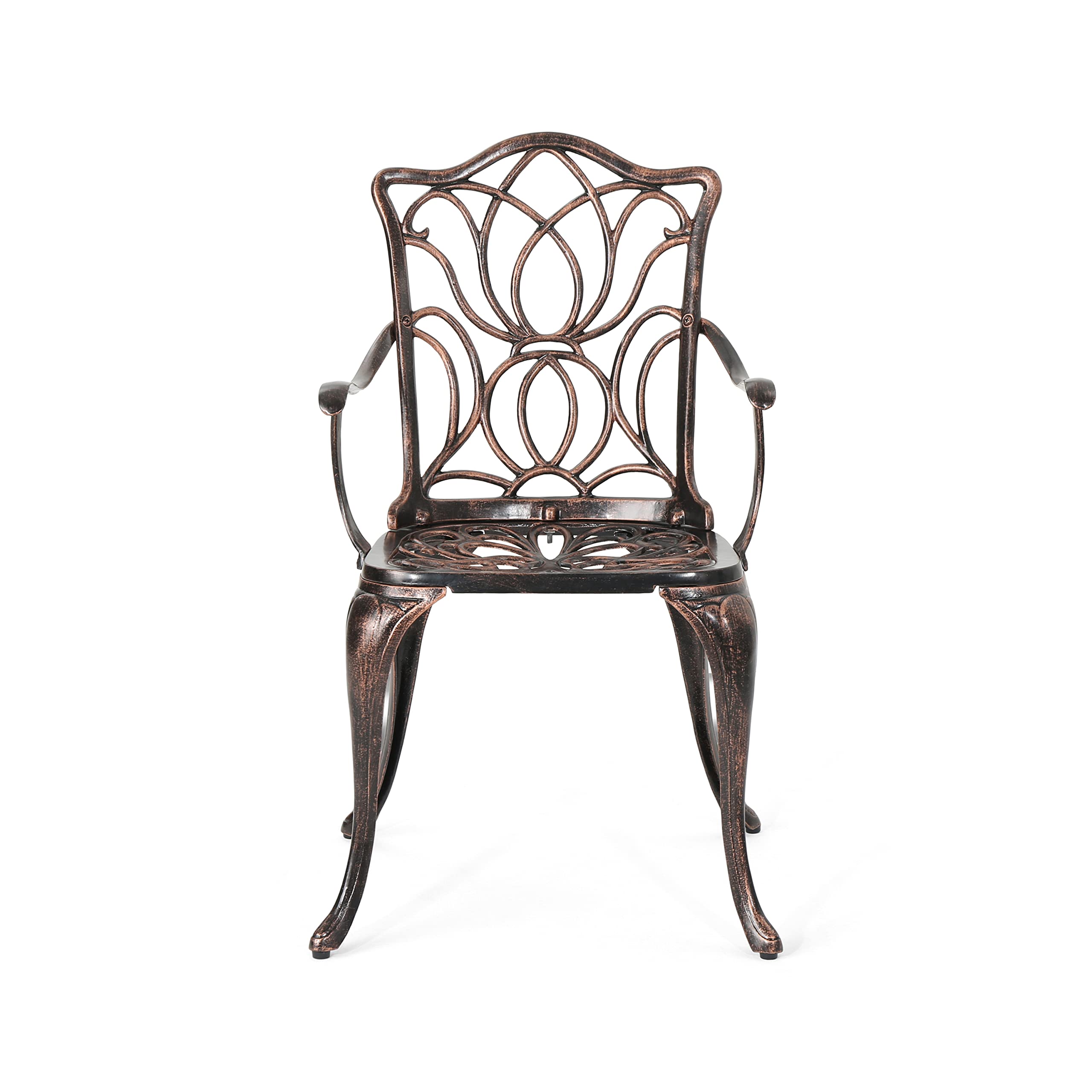 Christopher Knight Home 318132 Tucson Dining Chair, Black Copper