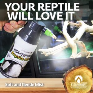 ExtremeMIST High-Performance Reptile Mister - Ultra-fine Reptile Sprayer & Terrarium Humidity Fogger for Geckos, Chameleons, Turtles and Lizards - The Ultimate Pump Sprayer & Humidifier - 20 Oz Bottle