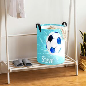 Customized Storage Basket Soccer Waterproof Coating Organizer Bin Laundry Hampers for Nursery Clothes Toys