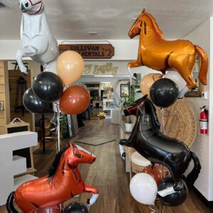 4 Pack Giant Horse Balloons Horse Themed Balloons gallant horse balloons for Horse Party Themed Birthday Party Decorations Supplies