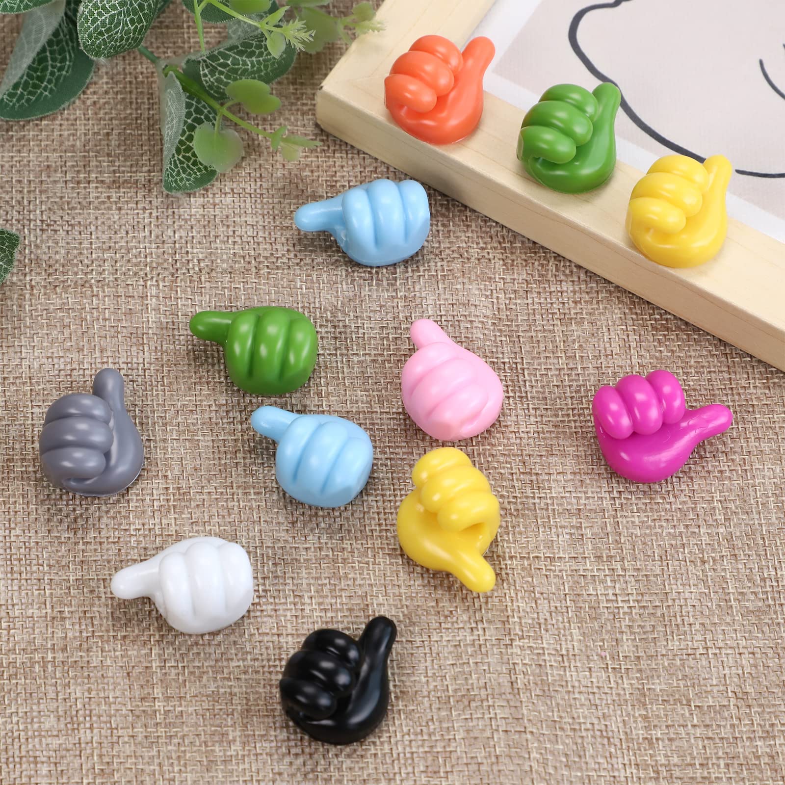 SUBANG 45 Pieces Silicone Thumb Hooks Self Adhesive Wall Decoration Hook Self Adhesive Key Hook Wall Hanger Multifunction Thumb Cable Clip