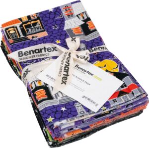 kanvas studio glow-o-ween 17 fat quarters benartex