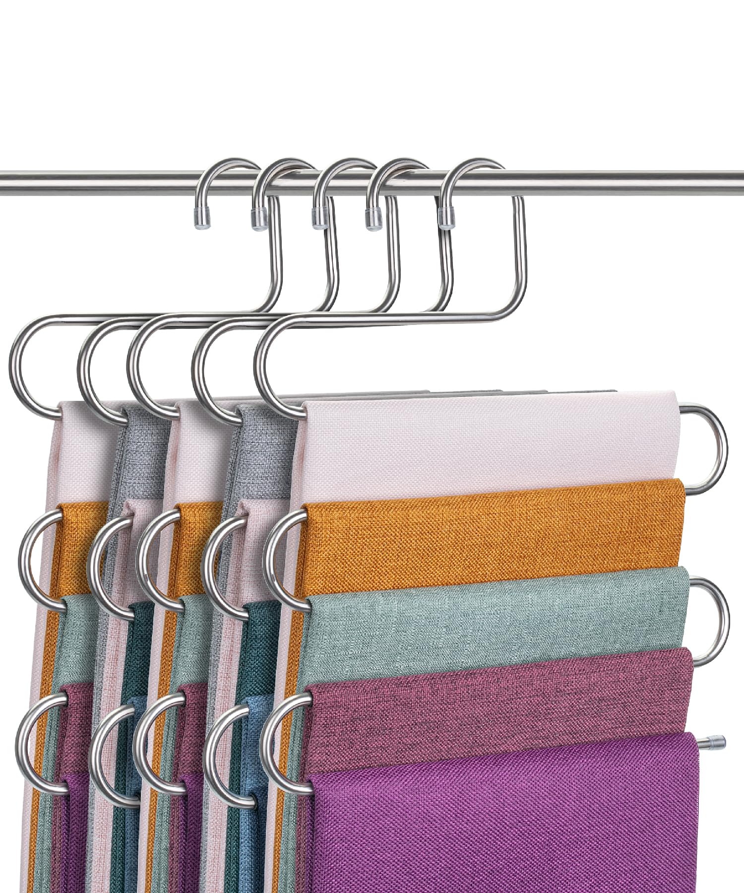 Mr. Pen- Pants Hangers Space Saving, 5 Pack, Pant Hangers Space Saving, Hangers for Pants Hanger, Pant Hanger for Pants, Hangers Pants, Jeans Hangers Space Saving, Jean Hangers Space Saving