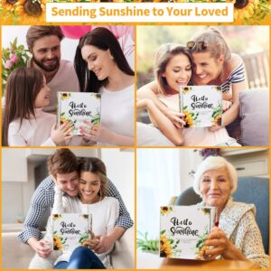 Get Well Soon Gifts for Women, Sunflower Gifts Care Pacakge with Sunshine Tumbler and Luxury Blanket Thinking of You Relaxing Spa Gifts for Mom Sister Grandma