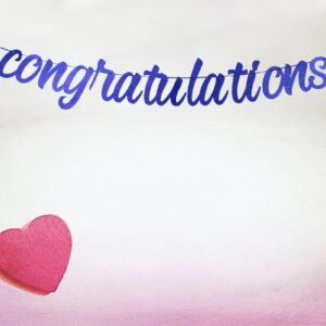 Congratulations Banner Blue Glitter Congratulations Graduation Banner Congratulations Banner Graduation 2024 Congratulations Graduation Party Decorations for College Graduation Party Decorations