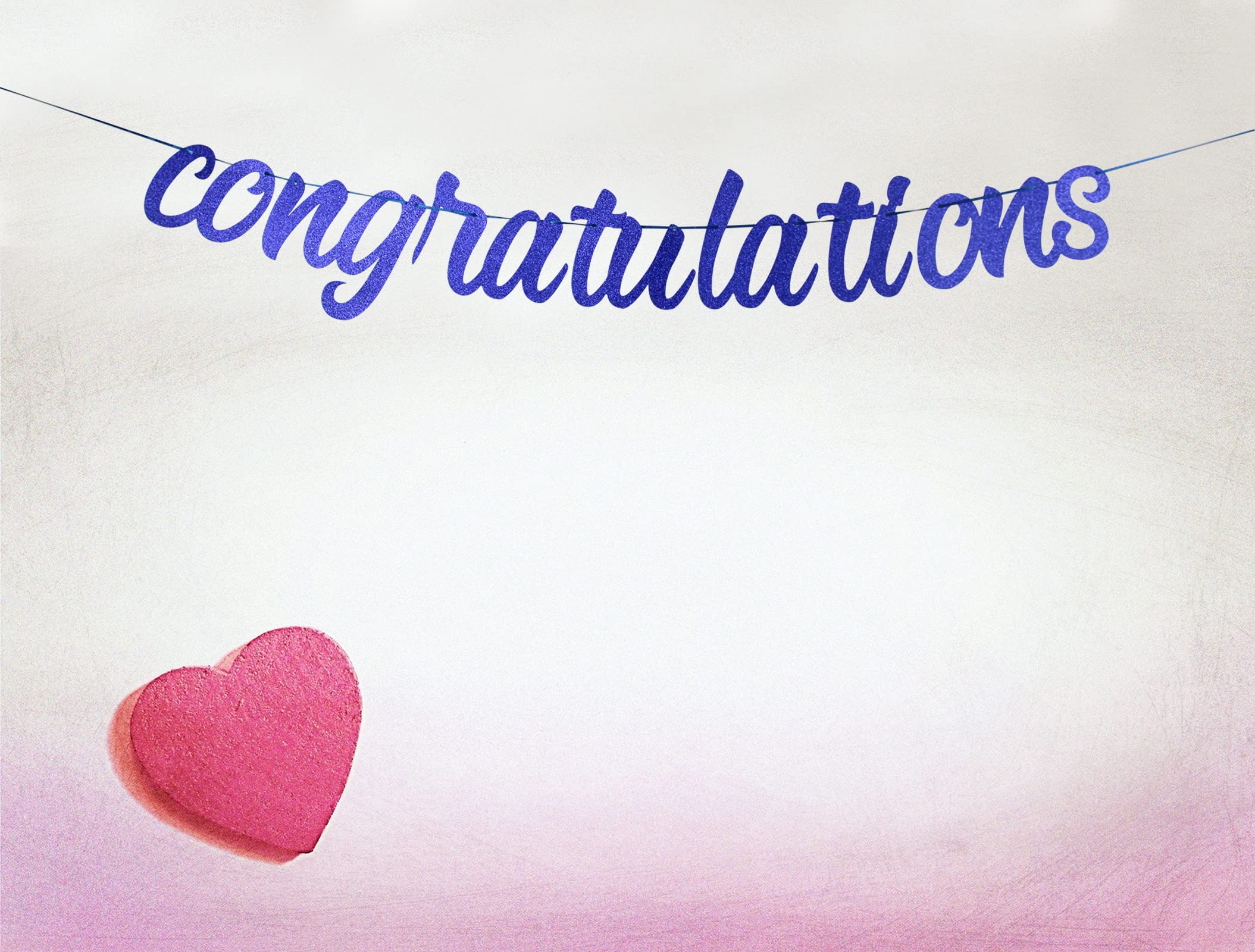 Congratulations Banner Blue Glitter Congratulations Graduation Banner Congratulations Banner Graduation 2024 Congratulations Graduation Party Decorations for College Graduation Party Decorations