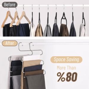 Mr. Pen- Pants Hangers Space Saving, 5 Pack, Pant Hangers Space Saving, Hangers for Pants Hanger, Pant Hanger for Pants, Hangers Pants, Jeans Hangers Space Saving, Jean Hangers Space Saving