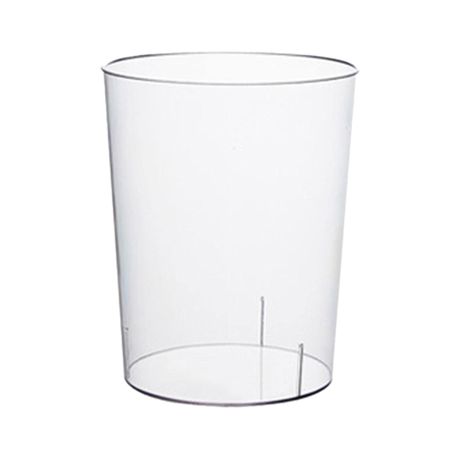 Modern Trash Can Clear Trash Can for Desk Rubbish Bin Round Waste Paper Basket Wastepaper Baskets for Living Room Bathroom Car Home Decor, 22cmx25cm