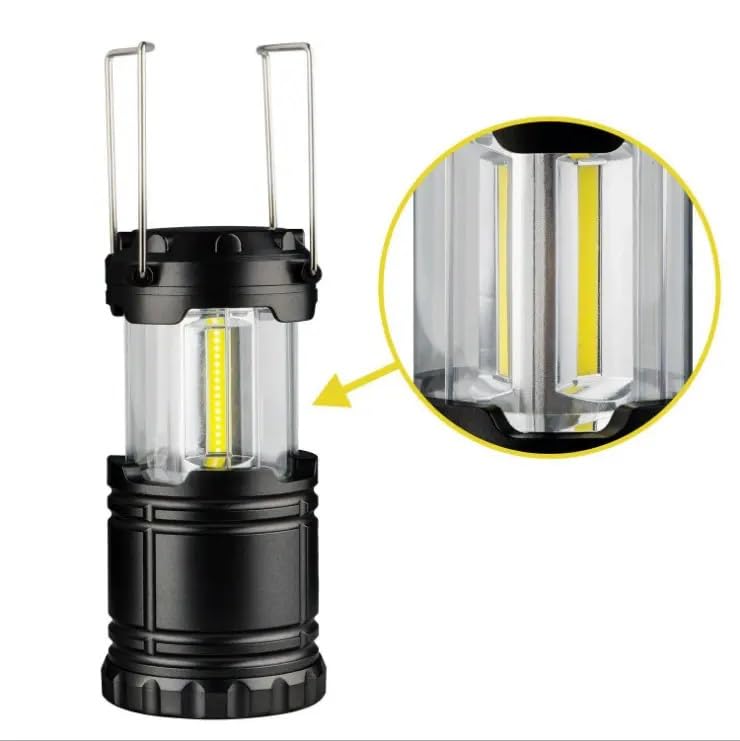 Ultra Bright LED Lantern - LED Camping Lantern,Portable Bright LED Camping Light Flashlights for Hiking, Blackouts and Emergency (Black)