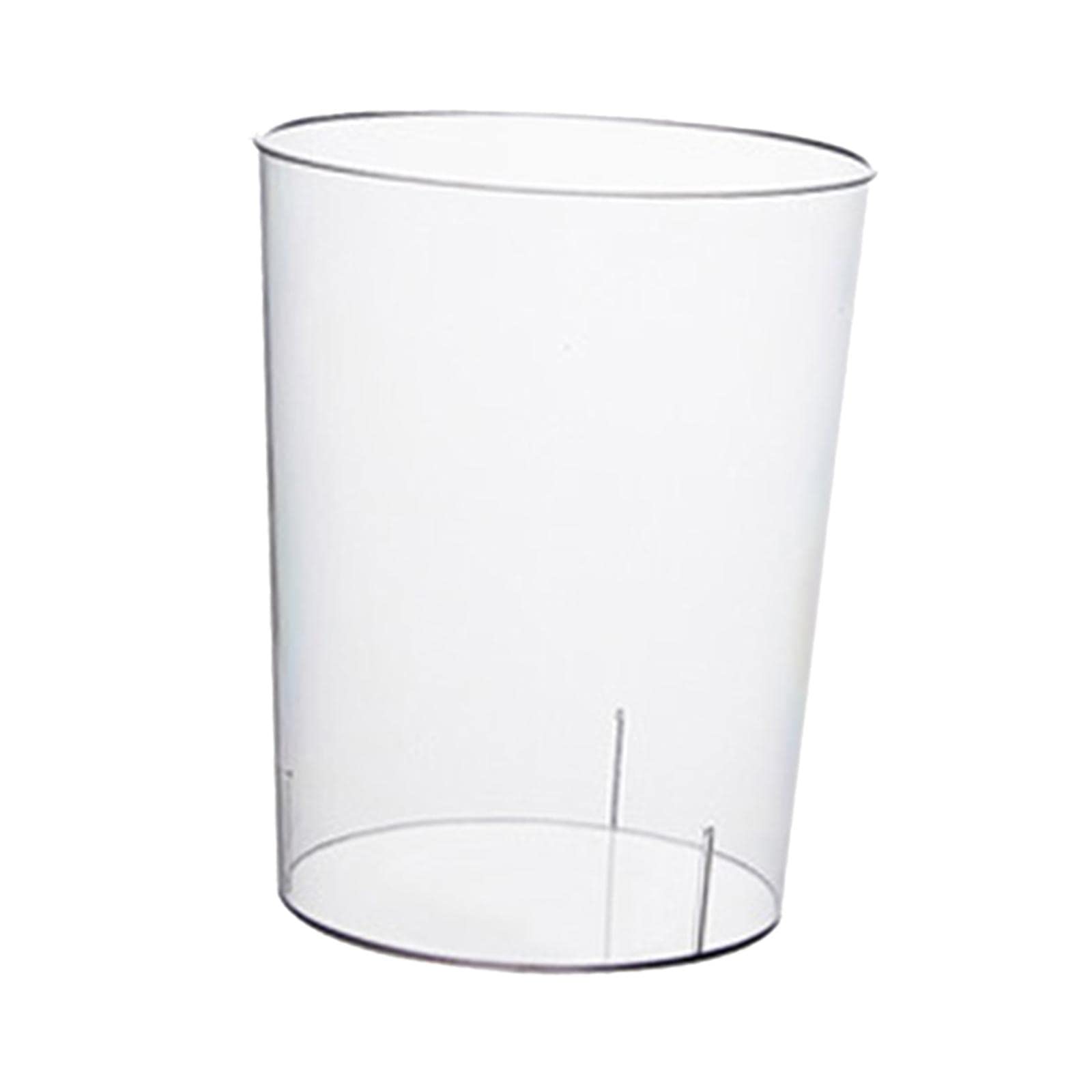 Modern Trash Can Clear Desktop Trash Can Wastebasket Plastic Waste Paper Basket Round for Bedroom Kitchen Car Dressing Table Decoration, 22cmx25cm