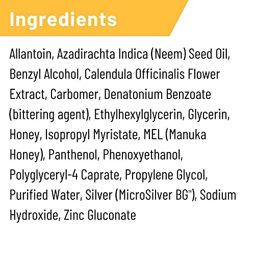 Absorbine Silver Honey Hot Spot & Wound Care Spray Gel (2) 8oz Bottles, Manuka Honey & MicroSilver BG, Medicated for Dogs, Cats, Small Animals