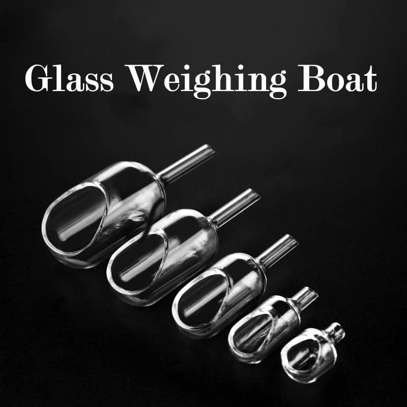 KIESEV Weighing Boat Glass Weighing Funnel Laboratory Glass Weighing Feeding Funnel Weighing Dish Sample Weighing Experiment Adding Sample 15 * 25/15 * 40/20 * 60/25 * 75/30 * 85mm (M, 20 * 60 mm)