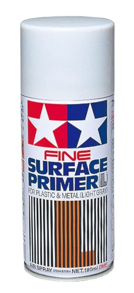 TAMIYA Gray Fine Surface Primer L 180ml Spray Can TAM87064 Lacquer Primers & Paints