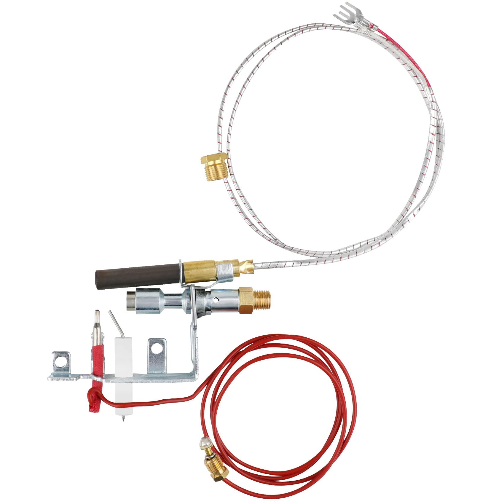 Aowoil 14D0473 Gas Fireplace Pilot,ODS Pilot Assembly with New Thermocouple for Vent-Free Gas Fireplaces, Compatible with Lexington Forge, Majestic, Martin, and Monessen Gas Stoves and Gas Log Sets