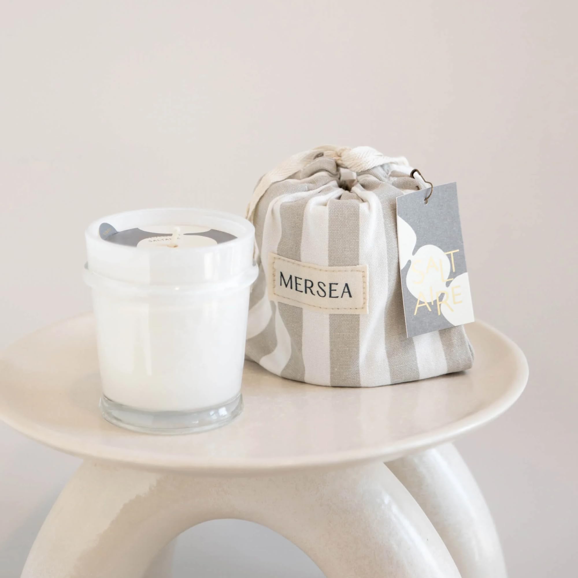 MERSEA Luxury Sandbag Candle - Scented Candles, Saltaire, 6.5 oz