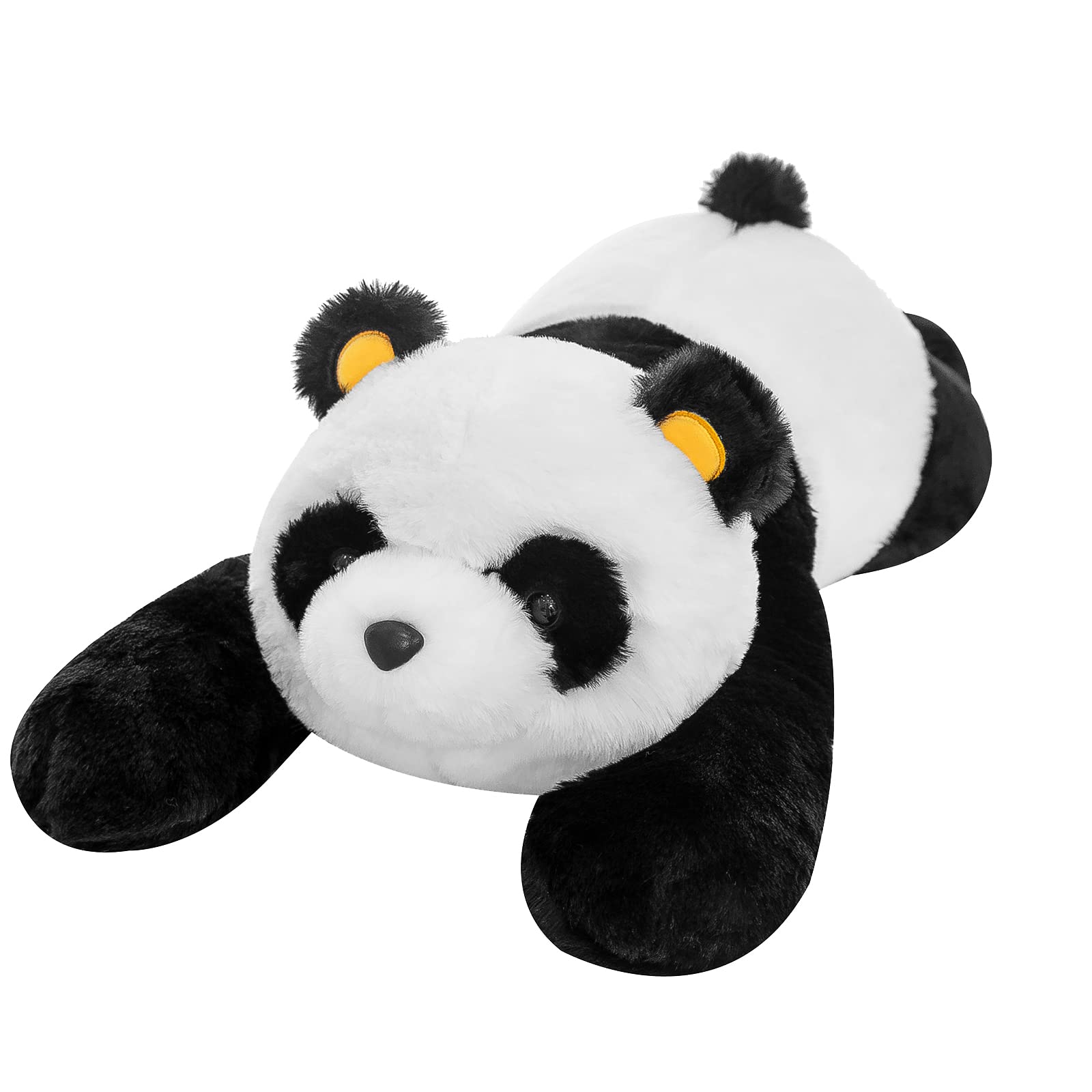 NXNYNZ Panda Stuffed Animal Plush, 25.6in Cute Soft White Hugging Panda Bear Plushies Pillow Toys Doll Kawaii Birthday Gift for for Adults Kids Boys Girls