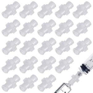 30 pcs luer lock connector syringe adapter syringe bottle adapter syringe transfer joint clear luer coupler lock connector to syringe pp syringe adapter coupler connector syringe coupler kit