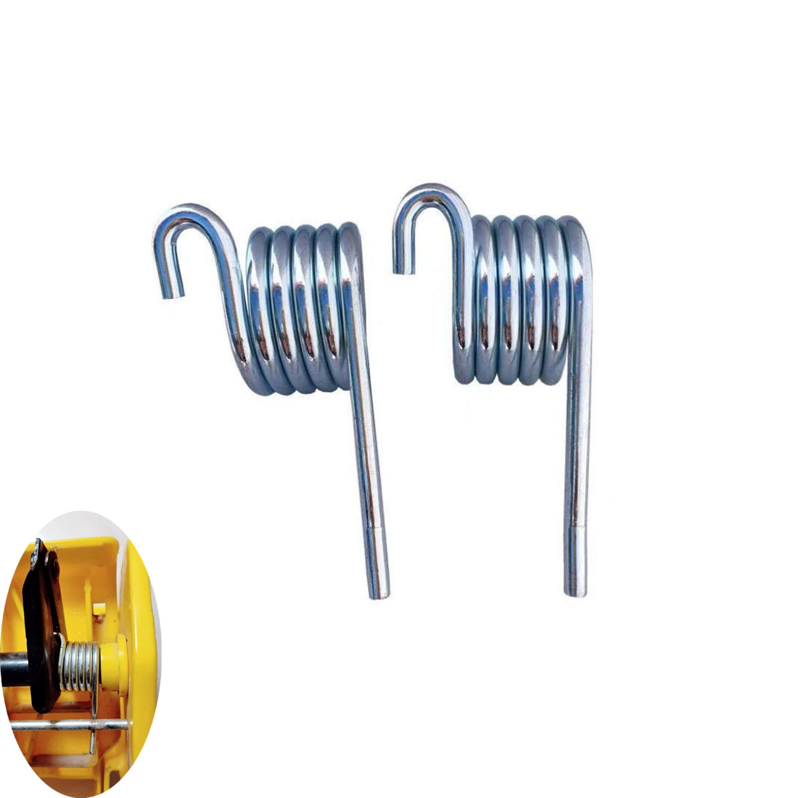 NentMent 2 Pack Water Press Spring Replacement for Commercial Mop Bucket Side-Press Wringer Torsion Springs for Combo on Wheels Heavy Duty Business Floor Cleaning Mopping Buckets Accessories