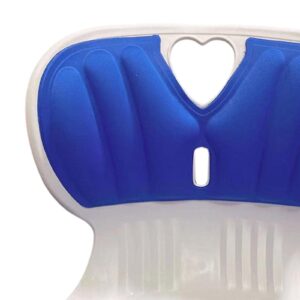 Lower Back Support Backrest Cushion Ergonomic Chair Posture Correction Attachment Sitting Back Posture Correction for Office Chairs Home Work, Blue