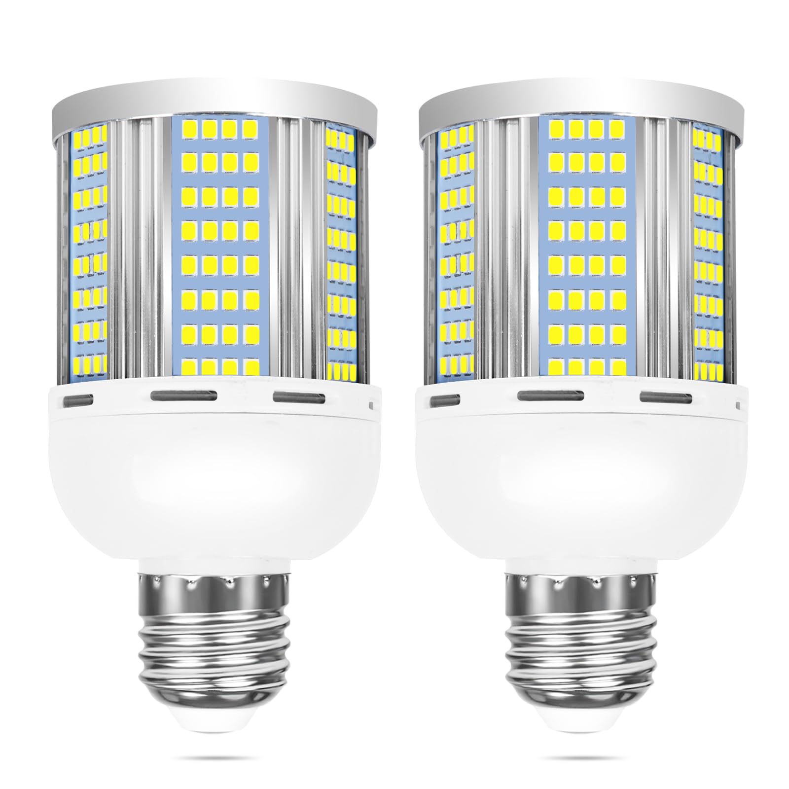 2 Pack 250W Equivalent Led Corn Light Bulb, 3600 Lumen 6000K Daylight 30W LED Corn Lamp, E26/E27 Medium Base for Indoor Garage Factory Warehouse Backyard 85V-265V