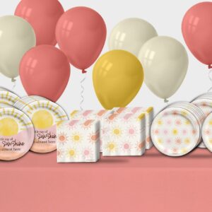 Little Ray of Sunshine Baby Shower Party Supplies Kit For 24