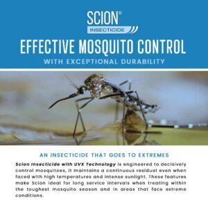 Scion Insecticide - Mosquito Control Spray - Repellent & Bug Killer - Indoor & Outdoor - Liquid - 1.33fl oz